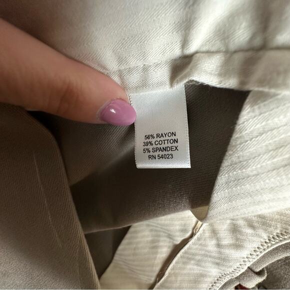 Banana Republic NEW Jackson Fit Khaki Trouser Leg Dress Pants NWT Size 14 Short - Picture 15 of 15